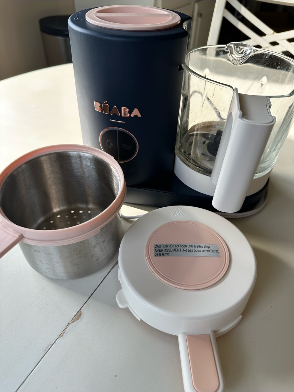 BÉABA Babycook NEO Baby Food Maker in Navy & Blush (Midnight) - Picture 3 of 11
